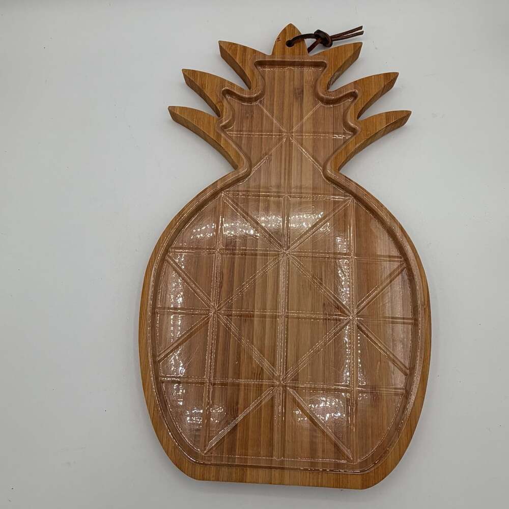 Bamboo Pineapple Serving and Cutting Board Charcuterie Board
